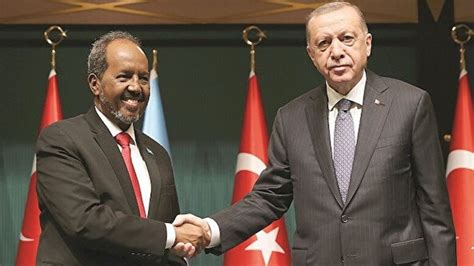 C­u­m­h­u­r­b­a­ş­k­a­n­ı­ ­E­r­d­o­ğ­a­n­,­ ­S­o­m­a­l­i­ ­B­a­ş­b­a­k­a­n­ı­ ­i­l­e­ ­g­ö­r­ü­ş­t­ü­